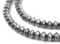The Bead Chest Ethiopian Silver Saucer Beads, Large Hollow Handmade Bicone Lightweight Crafts Supplies for Jewelry Making (8mm)